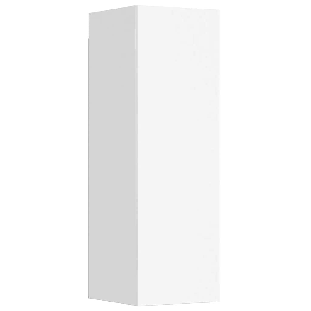 Set di Mobili Porta TV 3 pz Bianco in Legno Multistrato