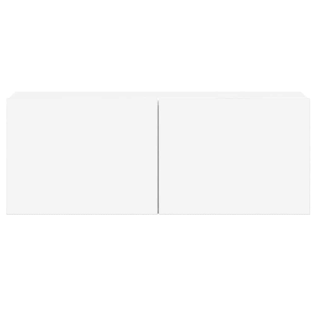 Set di Mobili Porta TV 5 pz Bianco in Legno Multistrato