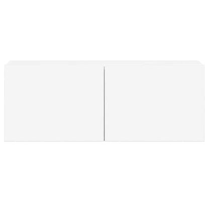 Set di Mobili Porta TV 5 pz Bianco in Legno Multistrato