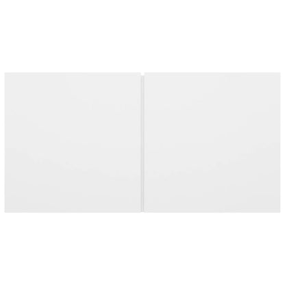 Set di Mobili Porta TV 6 pz Bianco in Legno Multistrato