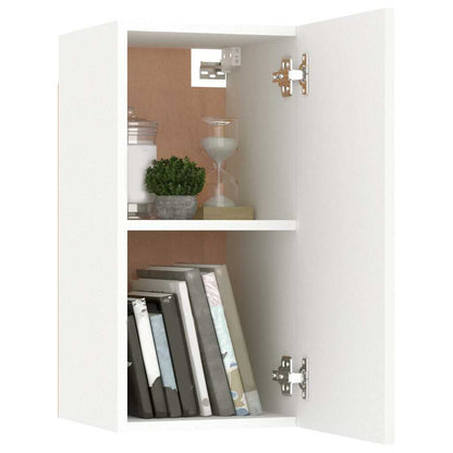 Set di Mobili Porta TV 7 pz Bianco in Legno Multistrato