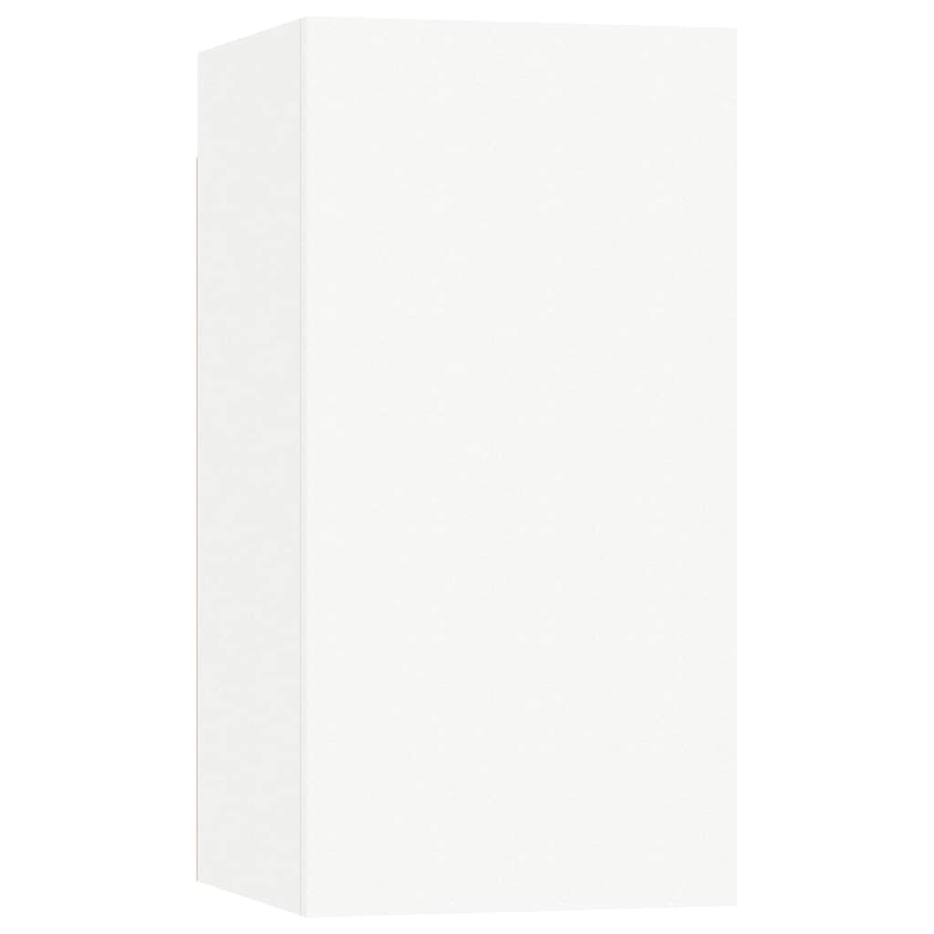 Set di Mobili Porta TV 7 pz Bianco in Legno Multistrato