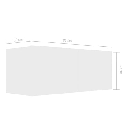 Set Mobili Porta TV 8 pz Bianco in Legno Multistrato | homemem39
