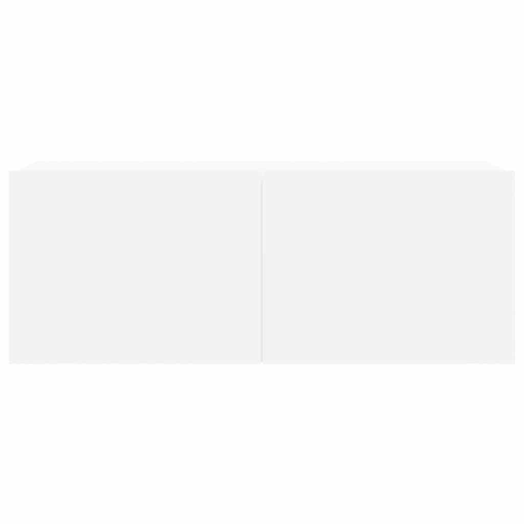 Set Mobili Porta TV 8 pz Bianco in Legno Multistrato