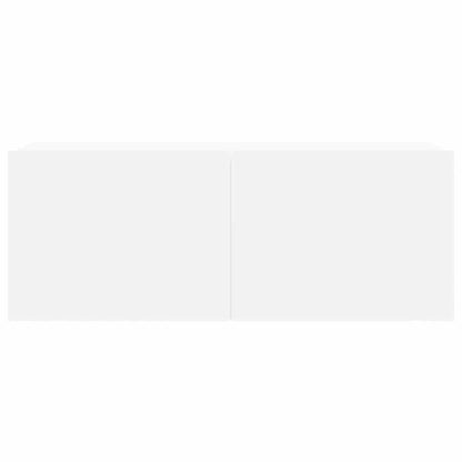 Set Mobili Porta TV 8 pz Bianco in Legno Multistrato