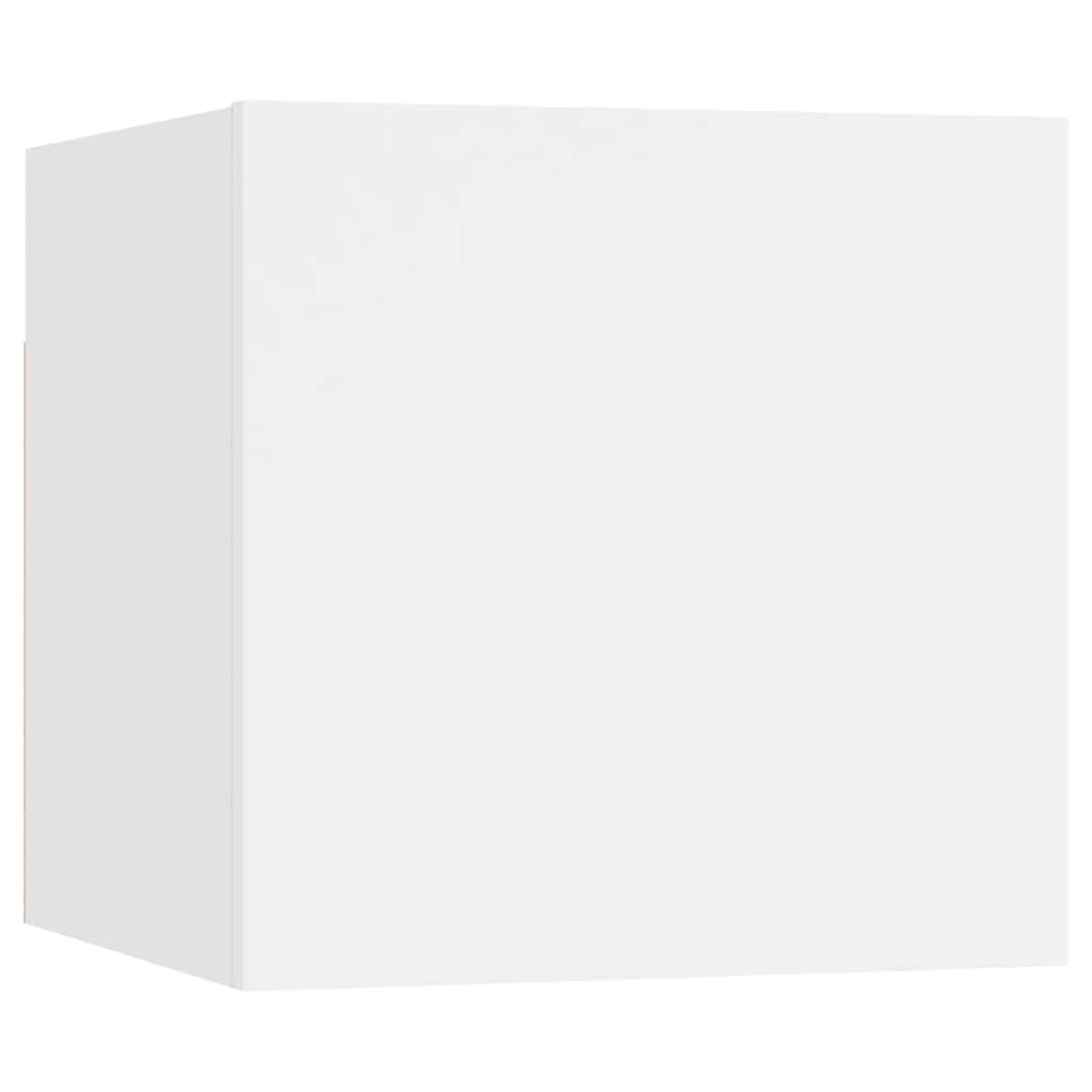 Set Mobili Porta TV 7 pz Bianco in Legno Multistrato | homemem39