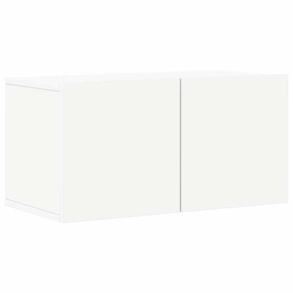 Set Mobili Porta TV 8 pz Bianco in Legno Multistrato