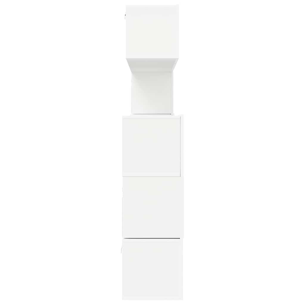 Set Mobili Porta TV 8 pz Bianco in Legno Multistrato