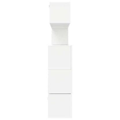 Set Mobili Porta TV 8 pz Bianco in Legno Multistrato