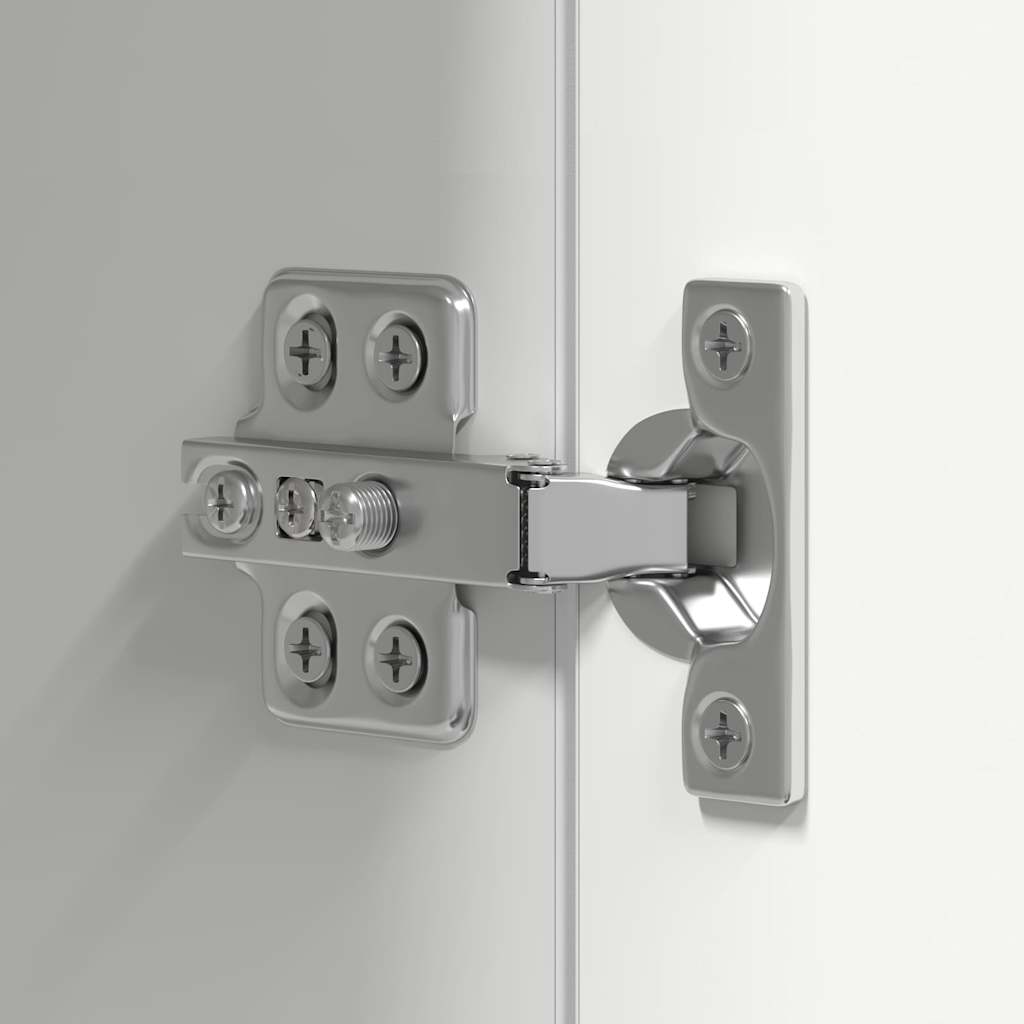 Set Mobili Porta TV 10 pz Bianco in Legno Multistrato