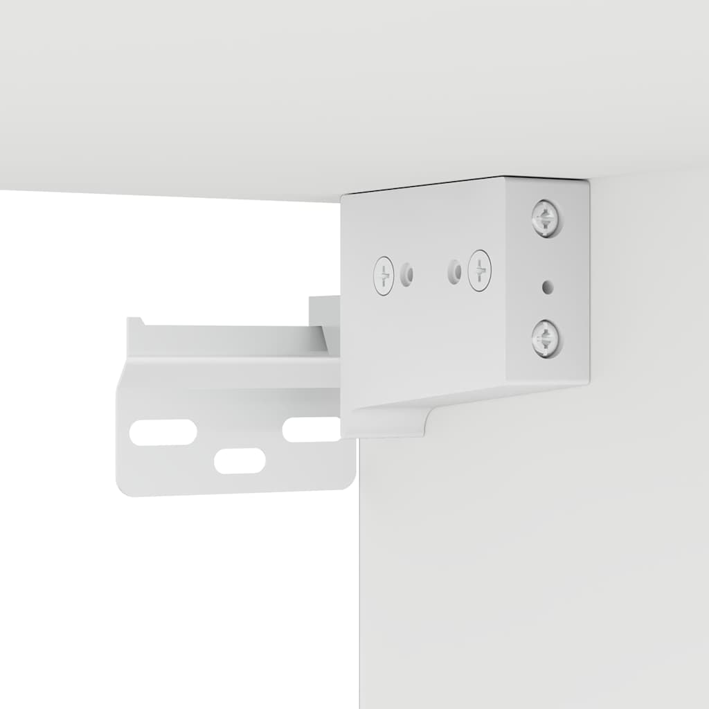 Set Mobili Porta TV 10 pz Bianco in Legno Multistrato