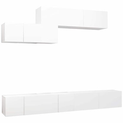 Set di Mobili Porta TV 6 pz in legno multistrato