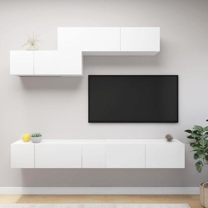 Set di Mobili Porta TV 6 pz in legno multistrato