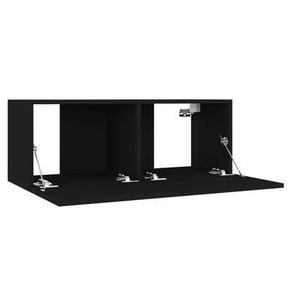 Set di Mobili Porta TV 3 pz Nero in Legno Multistrato - homemem39