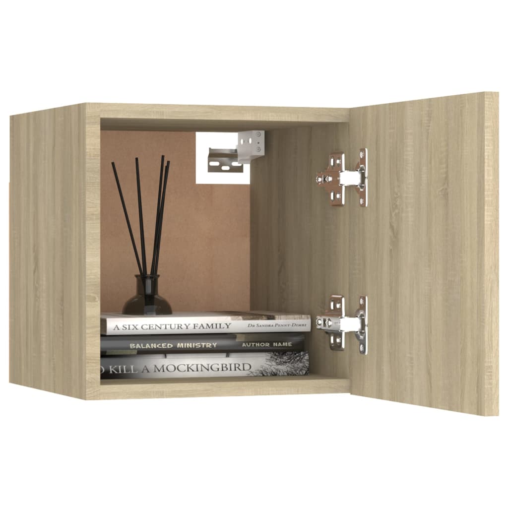 Set di Mobili Porta TV 8 pz Rovere Sonoma in Legno Multistrato