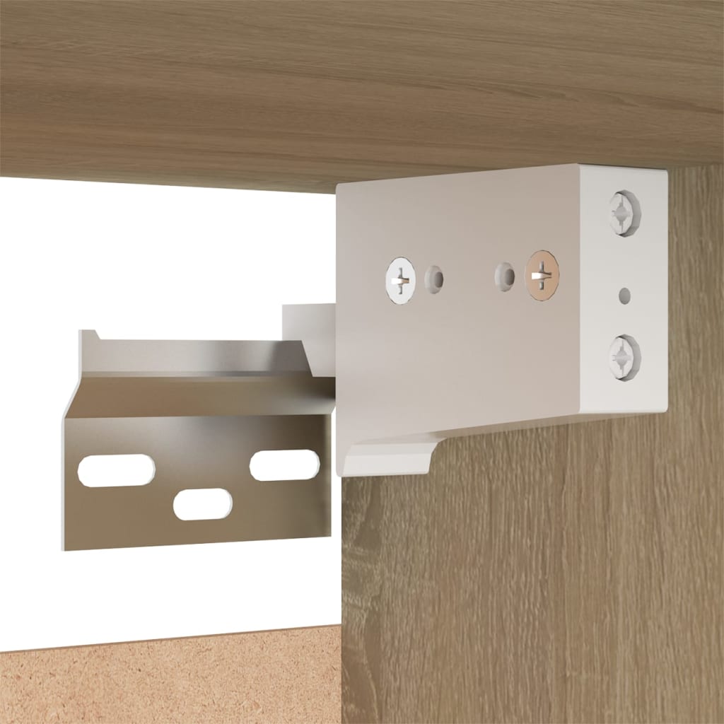 Set di Mobili Porta TV 4 pz Rovere Sonoma in Legno Multistrato