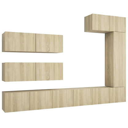 Set di Mobili TV 7 pz Rovere Sonoma in Legno Multistrato - homemem39