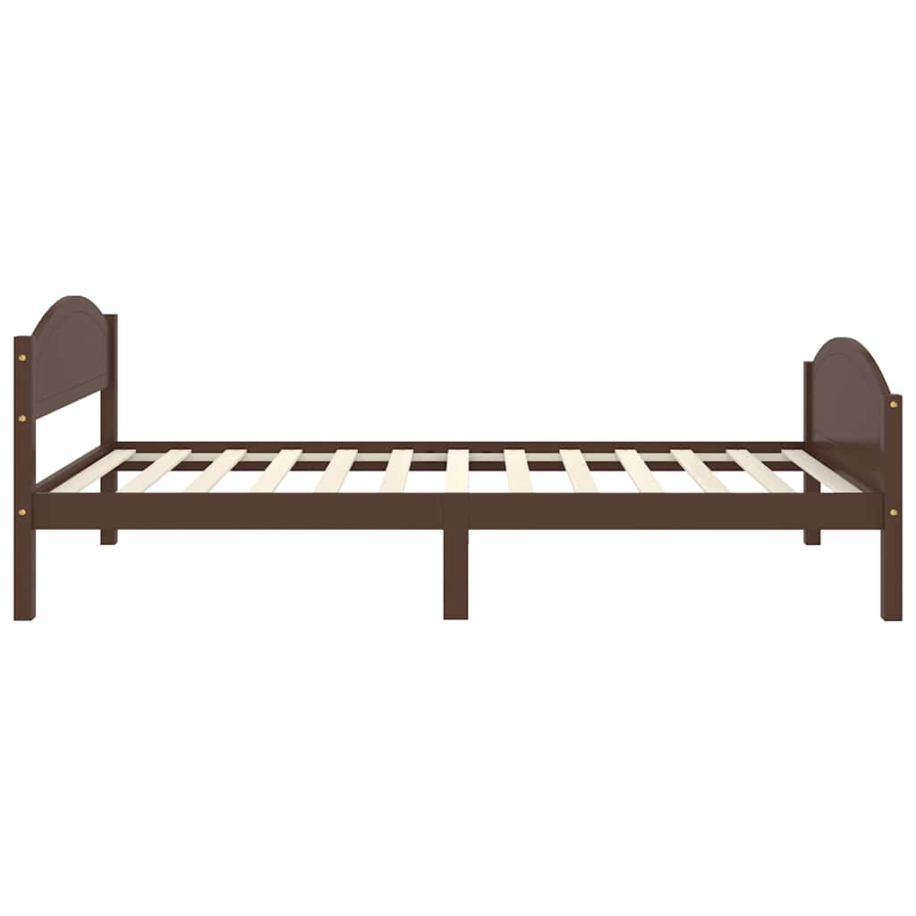 Giroletto senza Materasso Marrone Scuro 100x200 cm Legno Pino | homemem39