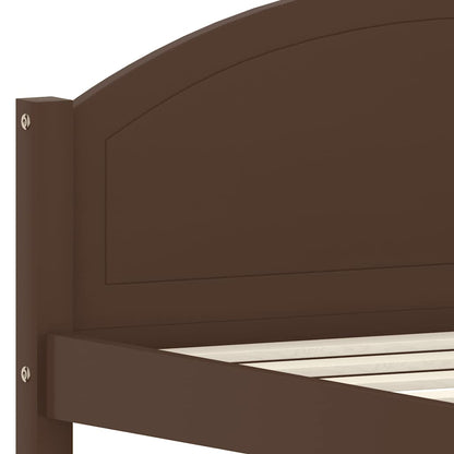 Giroletto senza Materasso Marrone Scuro 100x200 cm Legno Pino | homemem39