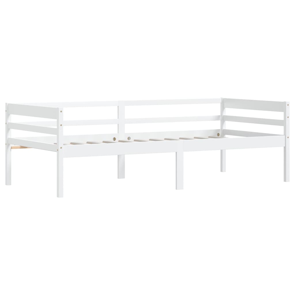 Dormeuse Estraibile senza Materasso Bianca Legno Pino 90x200 cm | homemem39