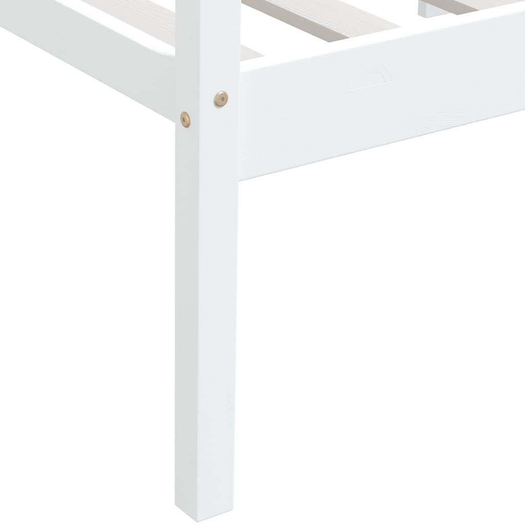 Dormeuse Estraibile senza Materasso Bianca Legno Pino 90x200 cm | homemem39