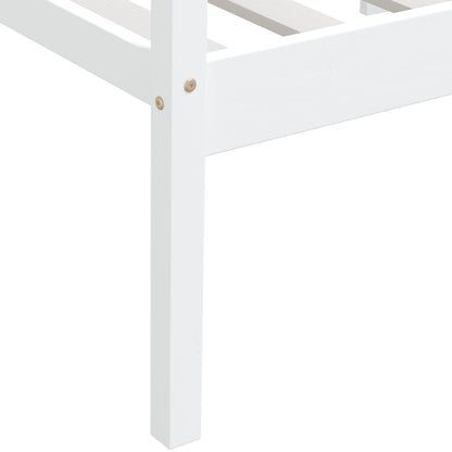 Dormeuse Estraibile senza Materasso Bianca Legno Pino 90x200 cm | homemem39