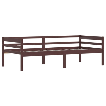 Giroletto senza Materasso Marrone Scuro 90x200 cm Legno Pino | homemem39