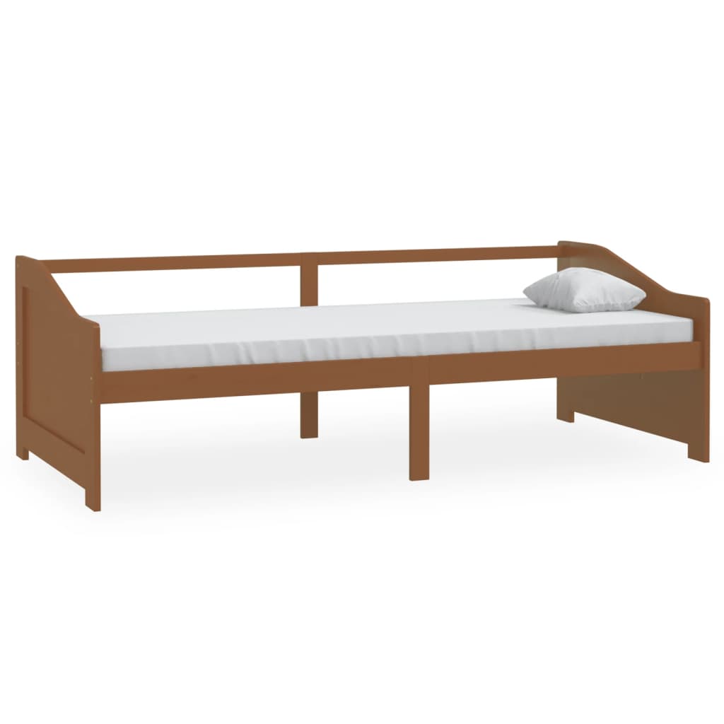 Divano Letto 3 Posti senza Materasso Ambrato in Pino 90x200 cm - homemem39