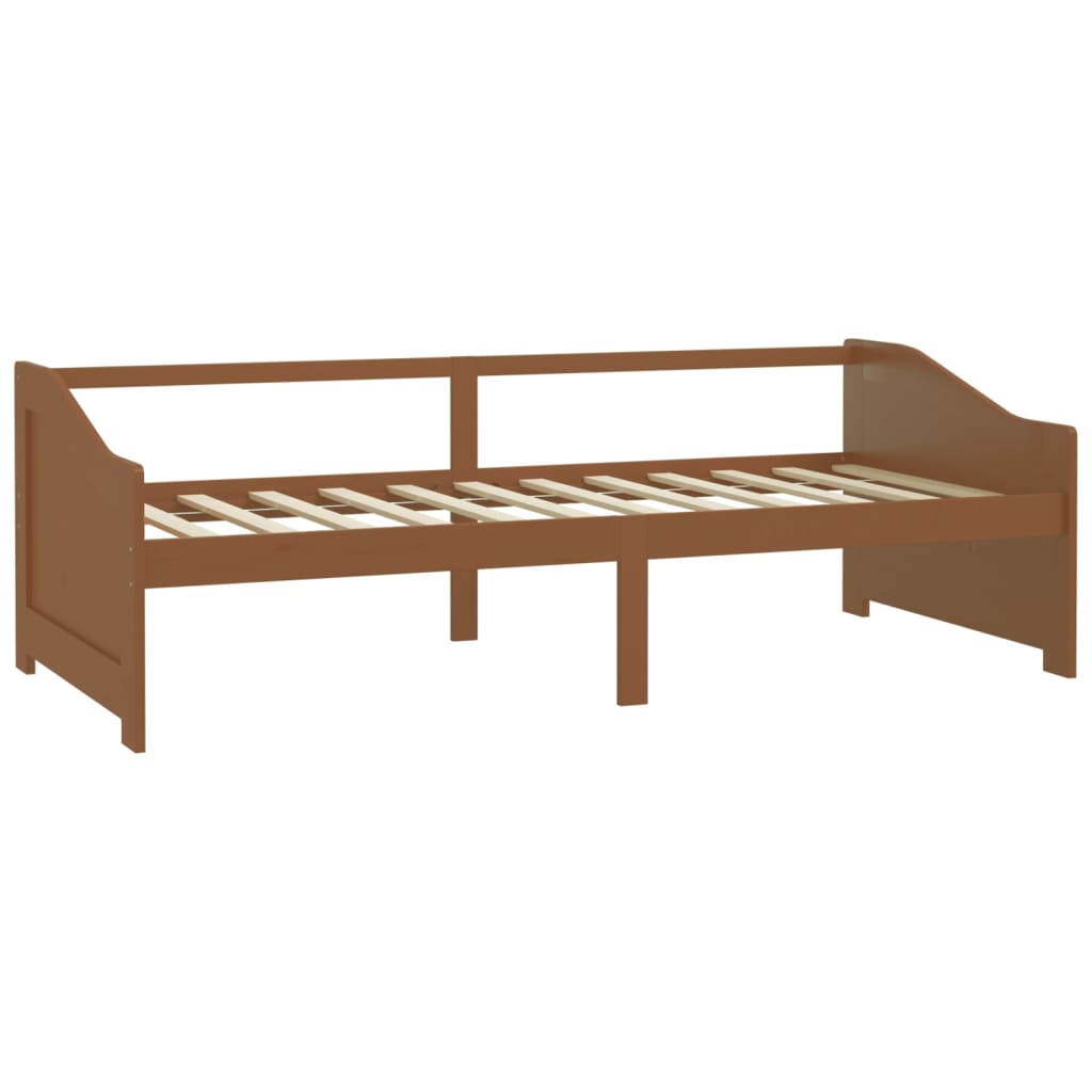 Divano Letto 3 Posti senza Materasso Ambrato in Pino 90x200 cm - homemem39