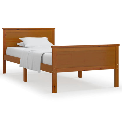Giroletto Marrone Ambra in Legno Massello di Pino 100x200 cm | homemem39