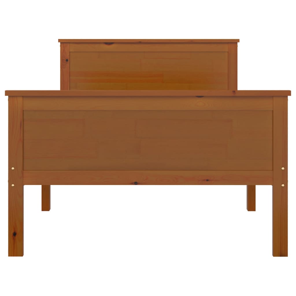 Giroletto Marrone Ambra in Legno Massello di Pino 100x200 cm | homemem39