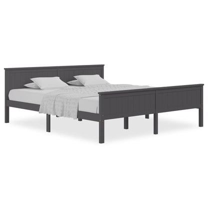 Giroletto Grigio in Legno Massello di Pino 200x200 cm | homemem39