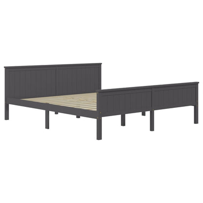 Giroletto Grigio in Legno Massello di Pino 200x200 cm | homemem39