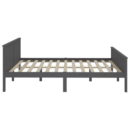 Giroletto Grigio in Legno Massello di Pino 200x200 cm | homemem39