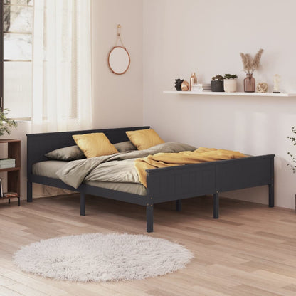 Giroletto Grigio in Legno Massello di Pino 200x200 cm | homemem39