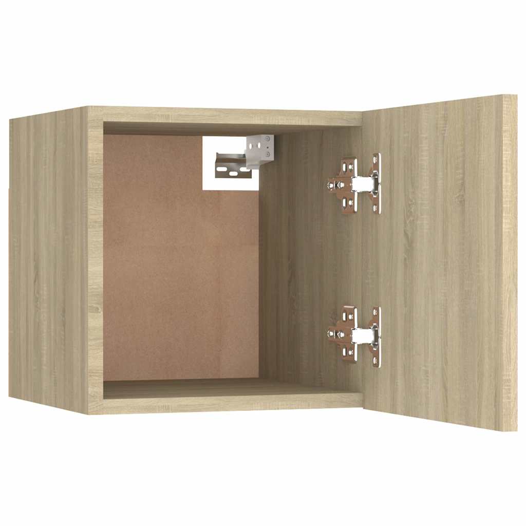 Comodino Rovere Sonoma 30,5x30x30 cm in Legno Multistrato