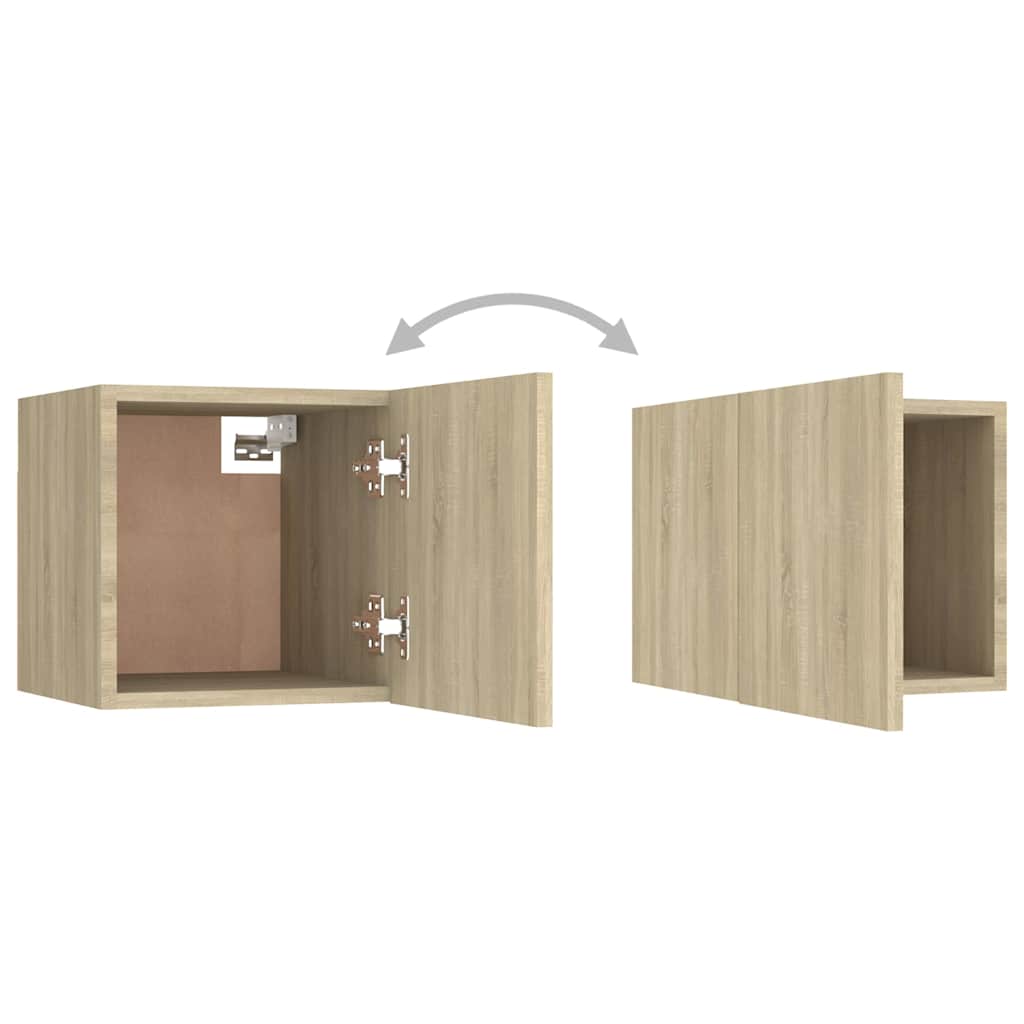 Comodino Rovere Sonoma 30,5x30x30 cm in Legno Multistrato
