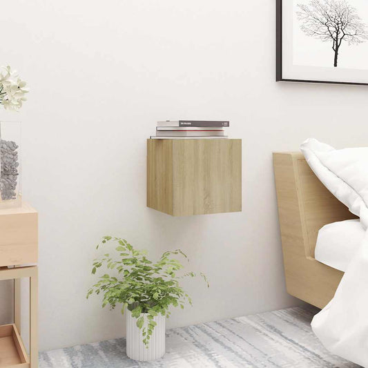 Comodino Rovere Sonoma 30,5x30x30 cm in Legno Multistrato