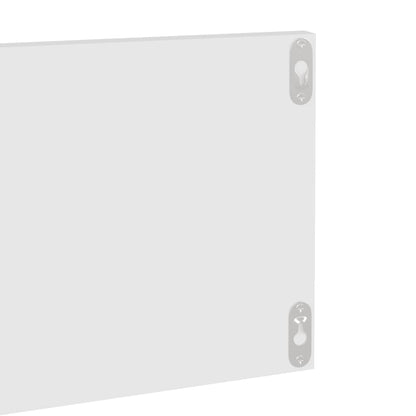 Mensole a Muro 2 pz Bianche 80x11,5x18 cm in Legno Multistrato | homemem39
