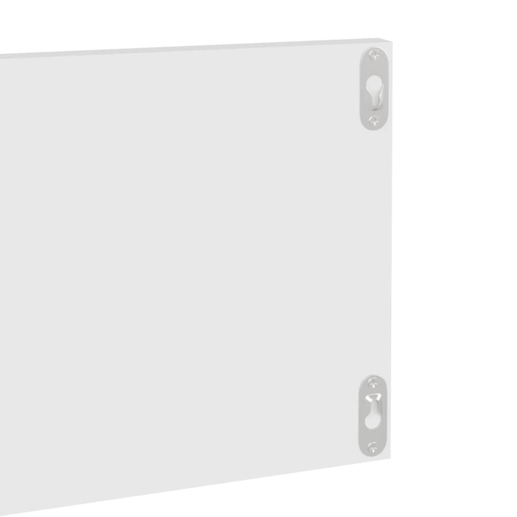 Mensole a Muro 4 pz Bianche 80x11,5x18 cm in Legno Multistrato | homemem39