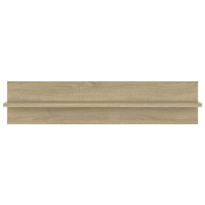 Mensole a Muro 2pz Rovere Sonoma 80x11,5x18cm Legno Multistrato