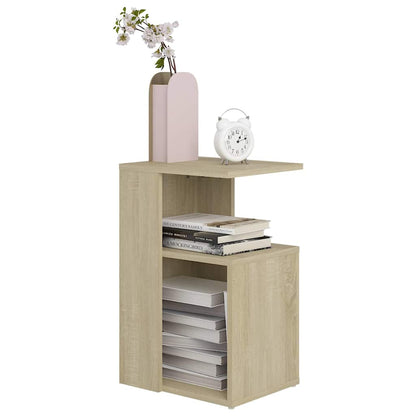 Tavolino Rovere Sonoma 36x30x56 cm in Legno Multistrato