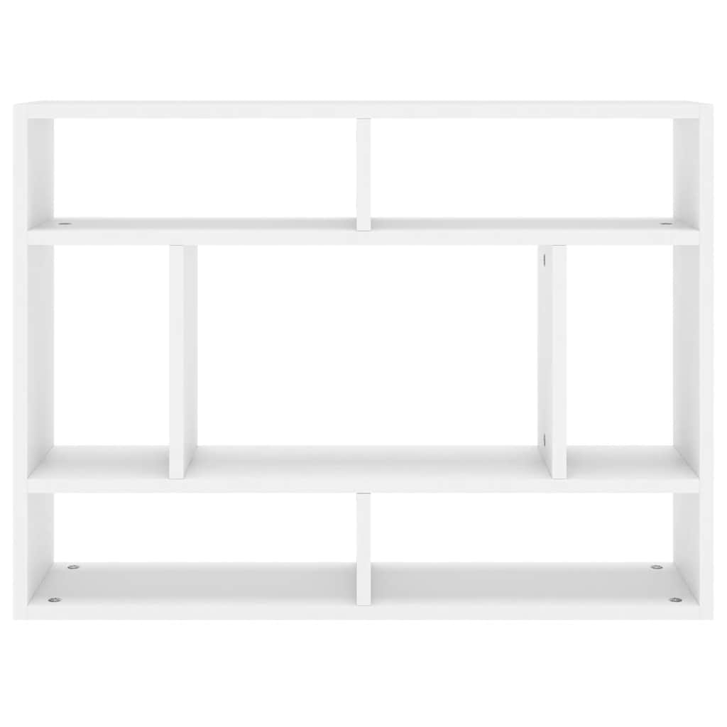 Scaffale a Parete Bianco 75x16x55 cm in in Multistrato