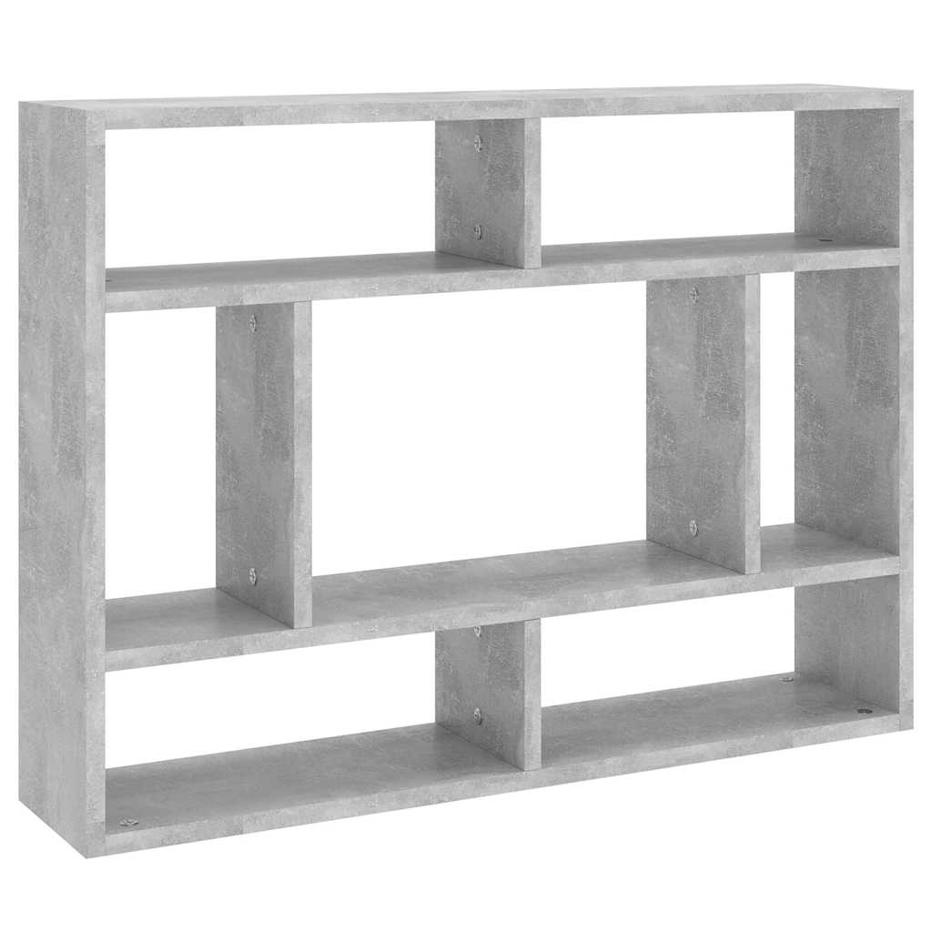 Scaffale a Parete Grigio Cemento 75x16x55 cm Legno Multistrato | homemem39