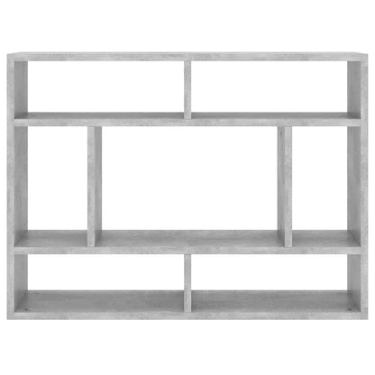 Scaffale a Parete Grigio Cemento 75x16x55 cm Legno Multistrato