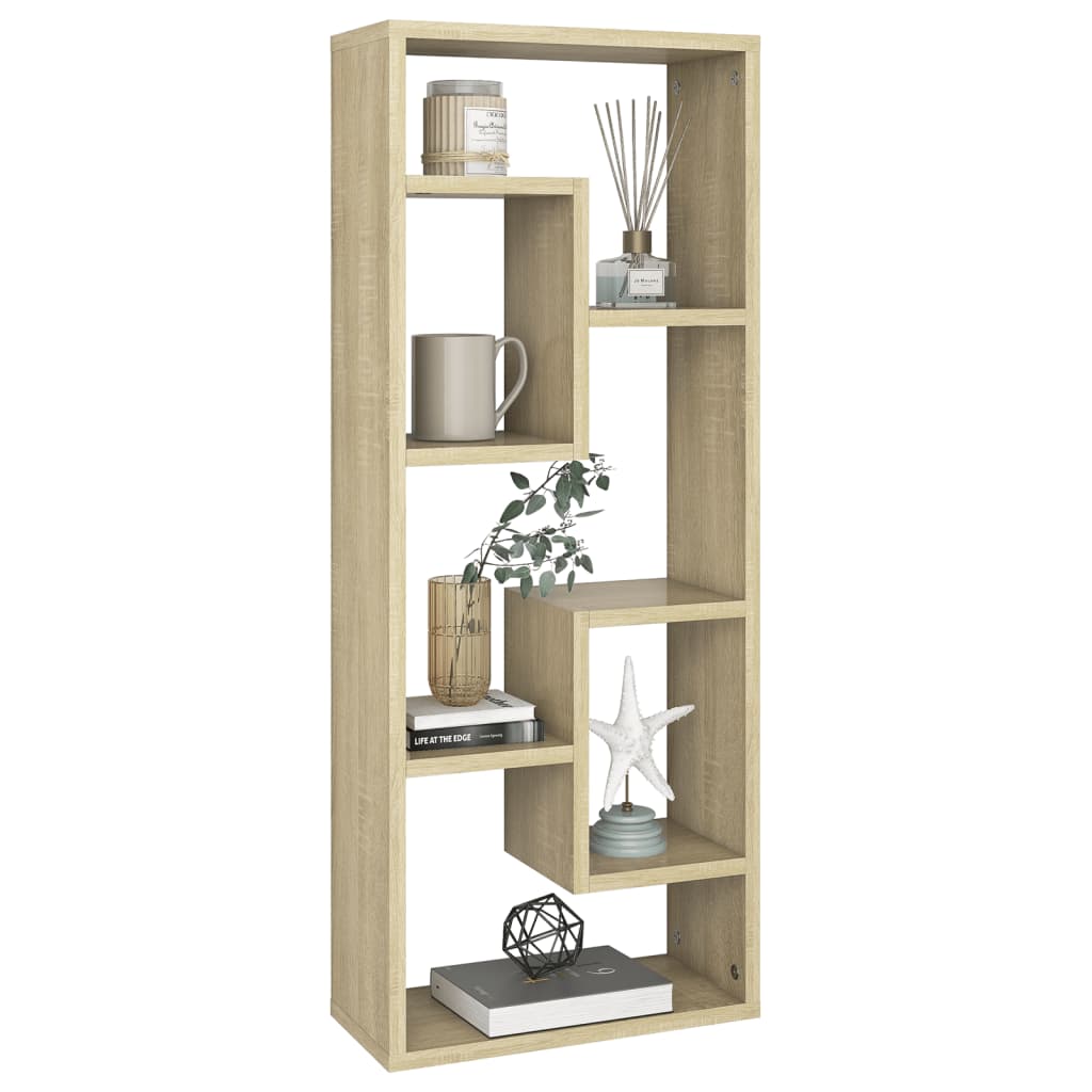 Scaffale a Parete Rovere Sonoma 36x16x90 cm Legno Multistrato | homemem39