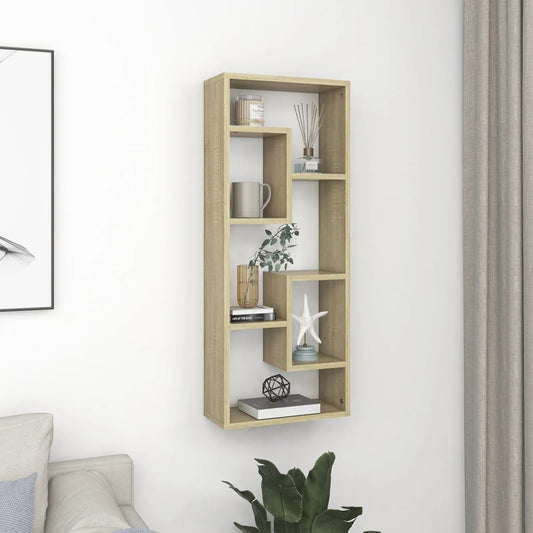 Scaffale a Parete Rovere Sonoma 36x16x90 cm Legno Multistrato | homemem39