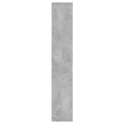 Scaffale a Parete Grigio Cemento 36x16x90 cm Legno Multistrato | homemem39