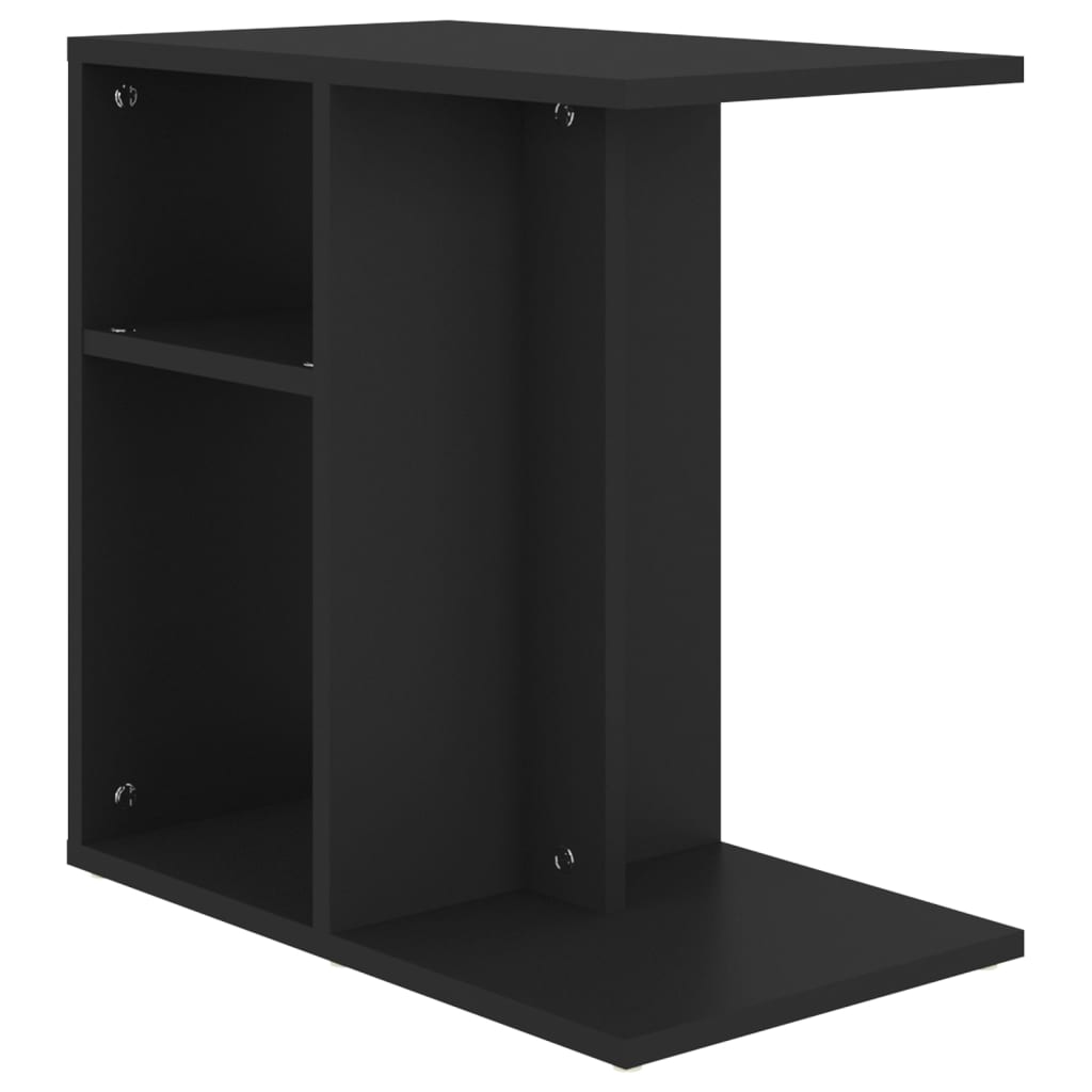 Tavolino Nero 50x30x50 cm in Legno Multistrato - homemem39