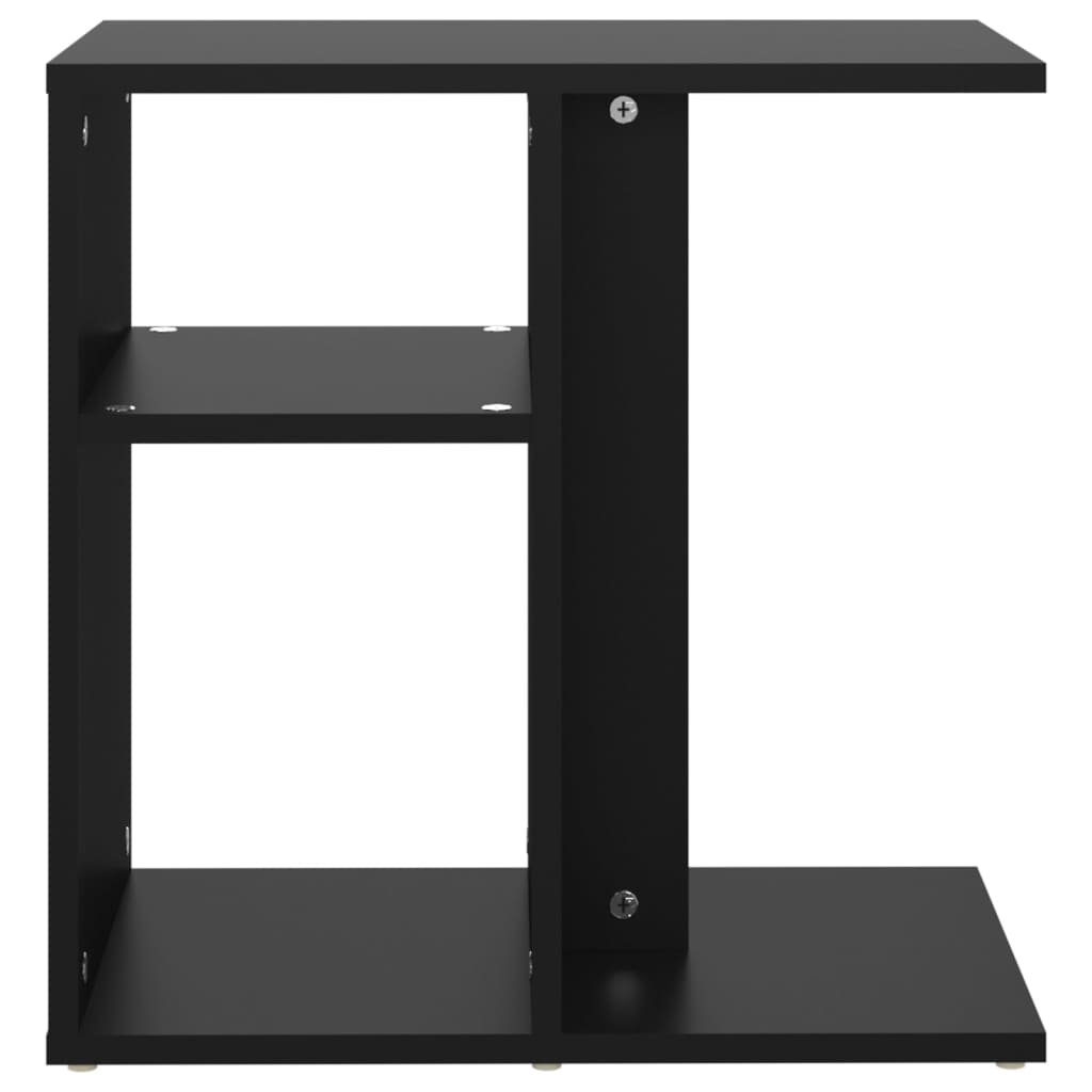 Tavolino Nero 50x30x50 cm in Legno Multistrato - homemem39